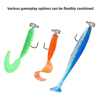 Ned Rig Jig Head Hook with Lead Sinker, Sharp Fishing Hook Outdoor Fishing Tackle for Topmouth Culter Bass – Metal Jig – view 5