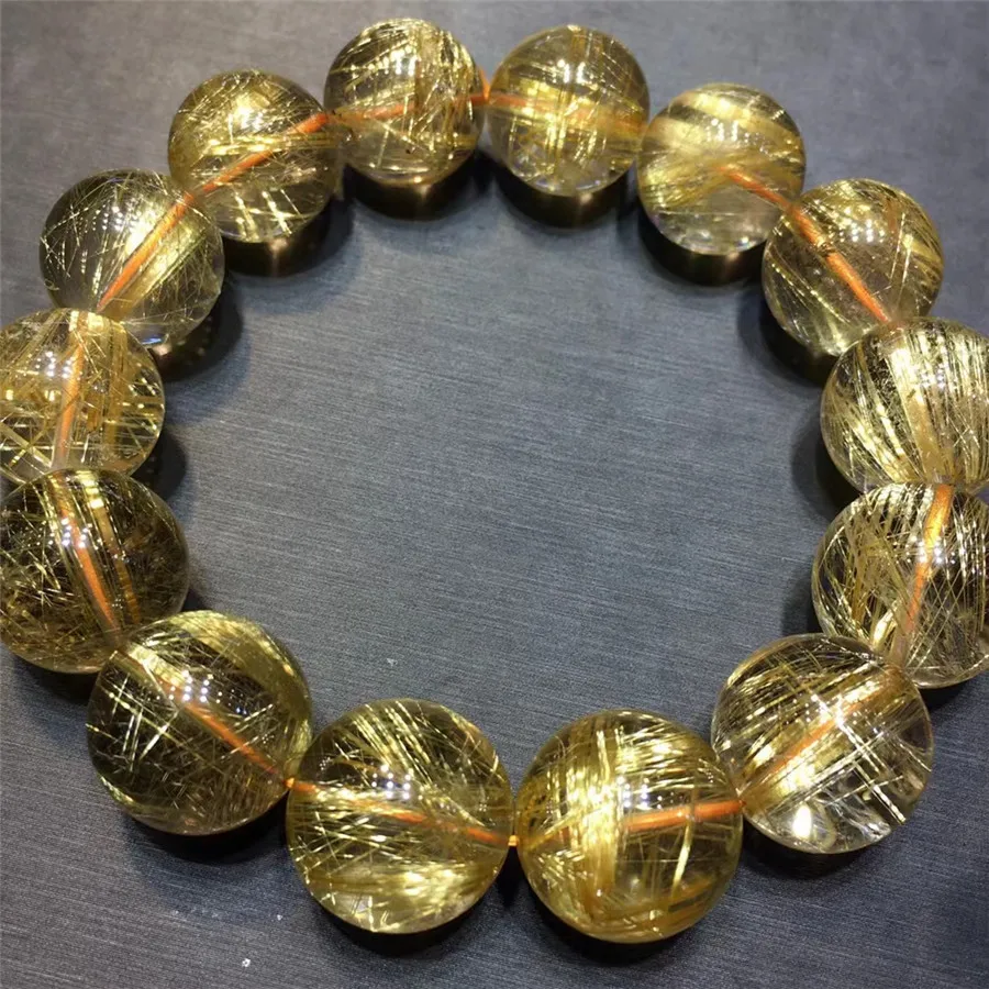 Golden Rutile Quartz Bracelet