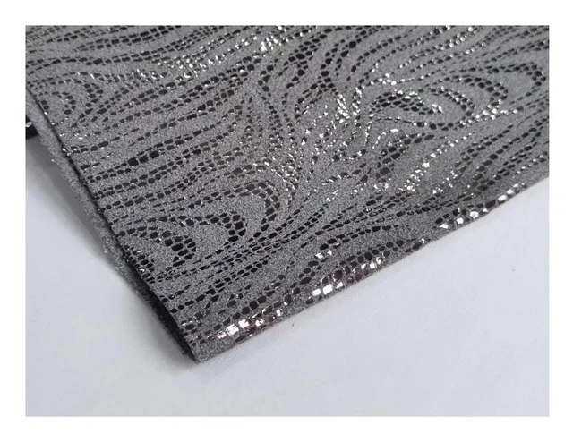 printed 0.6-1.0Mm Microfiber Fabric Embroidered Synthetic Leather Suede Microfiber Leather Garment Leather Fabric