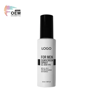 Priavte Label Sunflower Oil Brighten Antioxidant Protects Skin Organic Sun Face Mist Spf 45+ Men Sunscreen Face Spray for Men