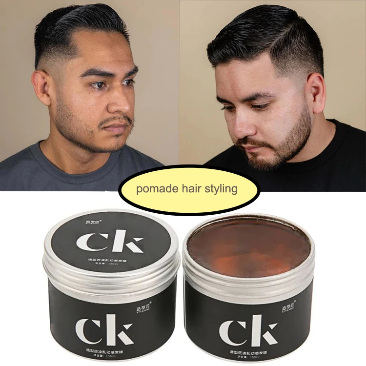 Best Sell Strong Hold Aluminium Tin Water Based Hair Pomade Wax - Buy Hair  Pomade Wax,Strong Hold Pomade Wax,Water Based Pomade Product on 