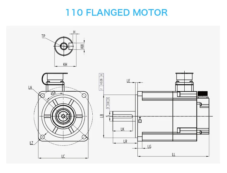 Multi Power Functions Tool Blocks Servomotor Brake 380v 3kw 50kw 750 Watts Ac Servo Motor