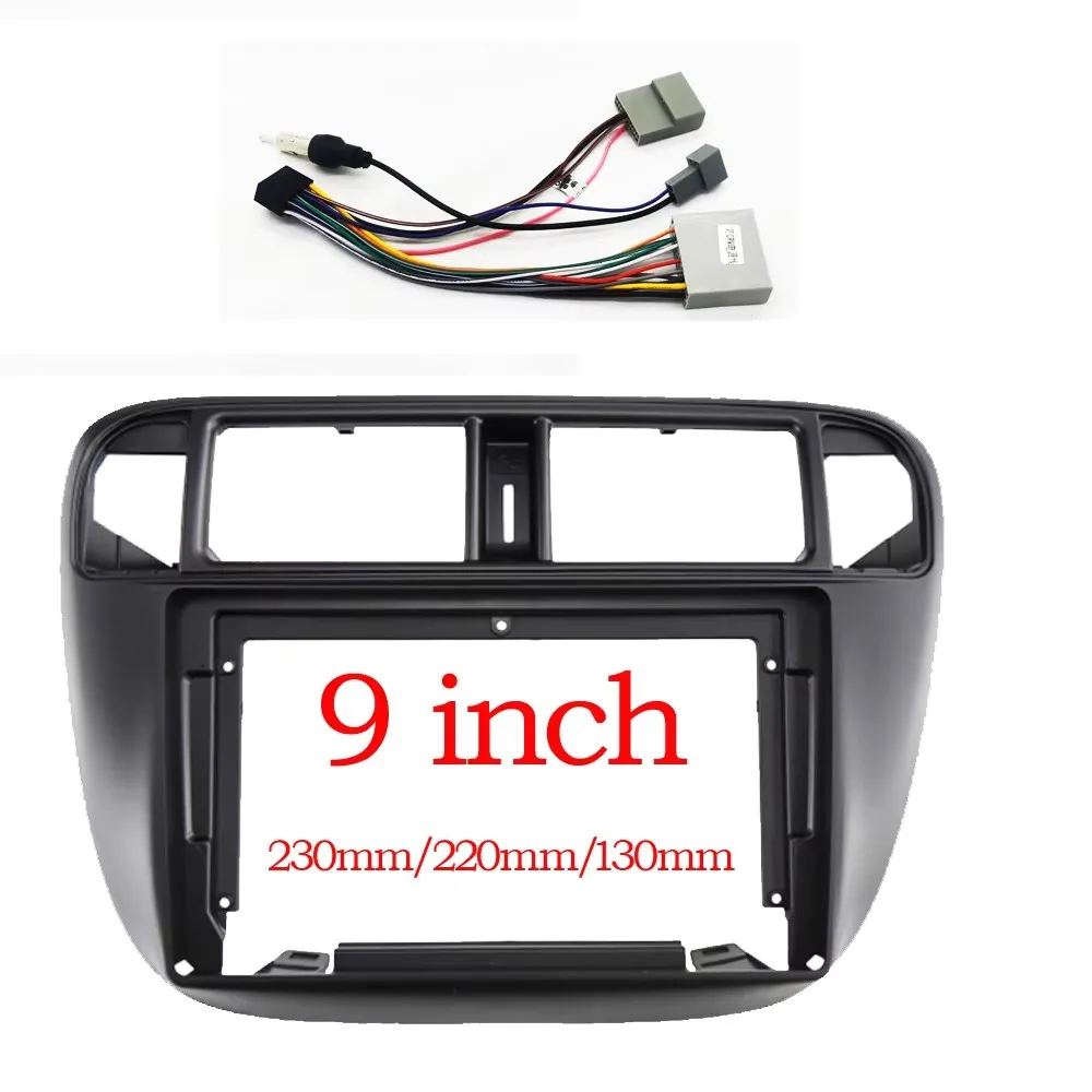 カーラジオ Android MP5 マニュアルフレーム 9インチ 2DIN ヘッドユニット フェイシア ステレオ ダッシュトリム ア 9インチ  カーラジオ フェイシア GPS ステレオ プレーヤー 2 DIN ヘッドユニット パネル ダッシュ フレーム に適合する ラジオ フェイシア フレーム  9 ... 7インチ カーラジオステレオ GPS MP5 プレーヤー 2 DIN ヘッドユニット フェイシア パネルフレーム ダッシュカバー に