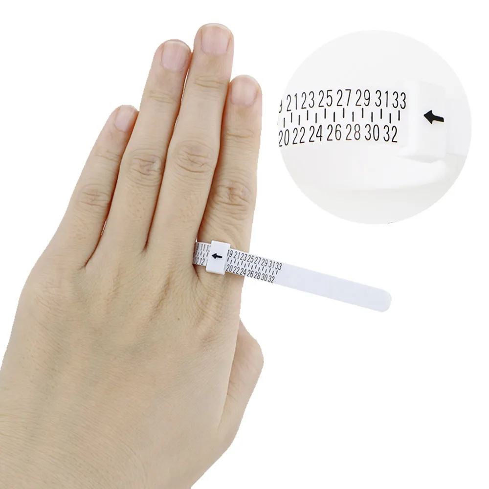 1 Set US/EU/JP/KR/UK Ring Sizer Measuring Finger Sizing Measuring