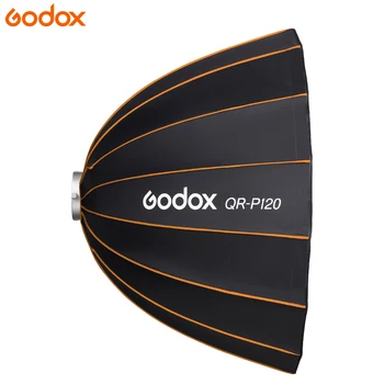Godox Softbox Accessories QR-P120 120CM Quickly Release Parabolic Deep Softbox for Video Light Bowens Mount Studio Flash detail image