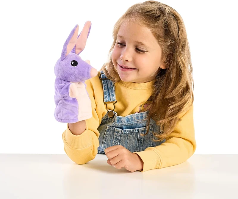 Factory Price Wholesale Early Learning Children Plush Stuffed Toy Hand Puppet Children Bob Bilby and Unicorse Plush Puppets