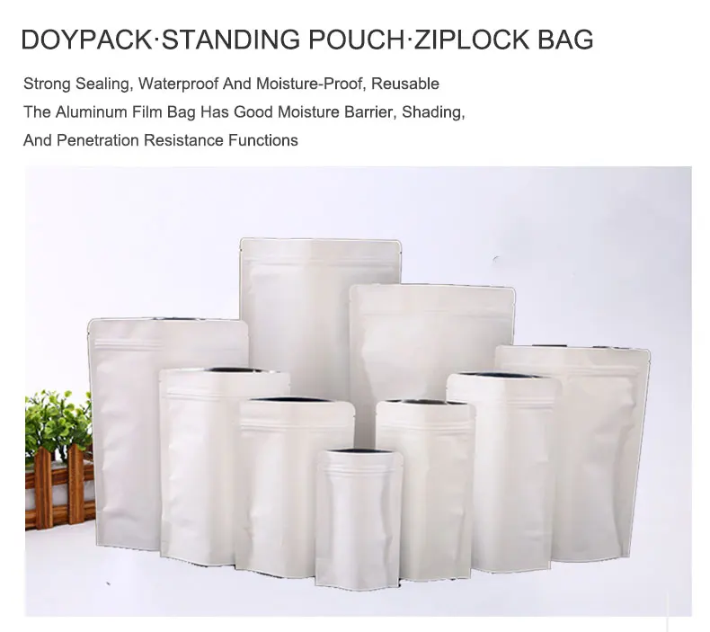 Matte Food Packaging Stand up Pouches Moisture-Resistant and Plastic-Free Food Grade for Secure Storage manufacture