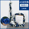 Colección de Año Nuevo: 45 flores de color azul intenso y blanco