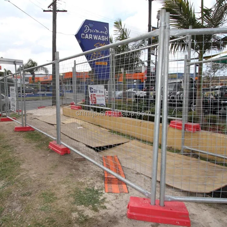 2.1m 2.4m Mobile Portable Australia temporary fence for construction site factory