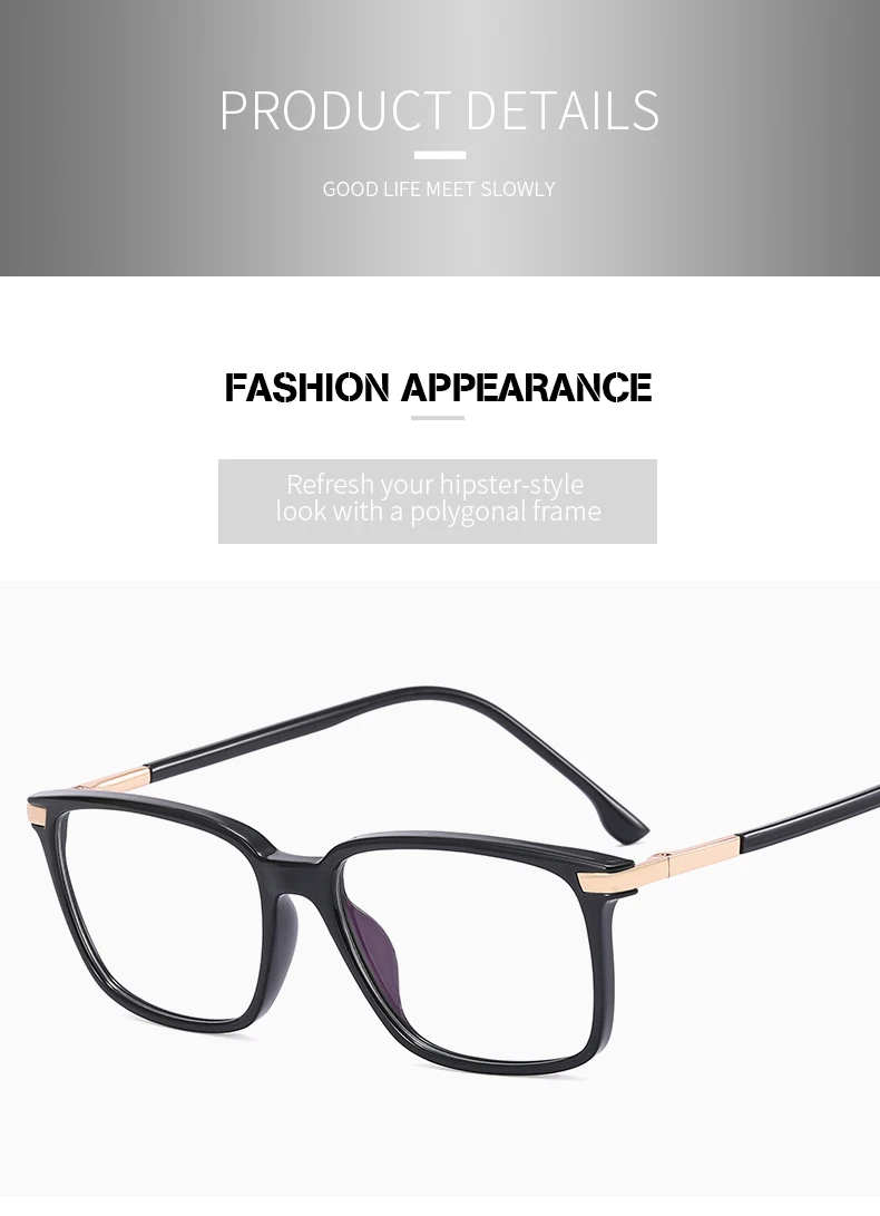 Ms 95359 Eyewear Men Glasses 2022 Men's Business Handsome Frame Marcos Para Lente Spectacle