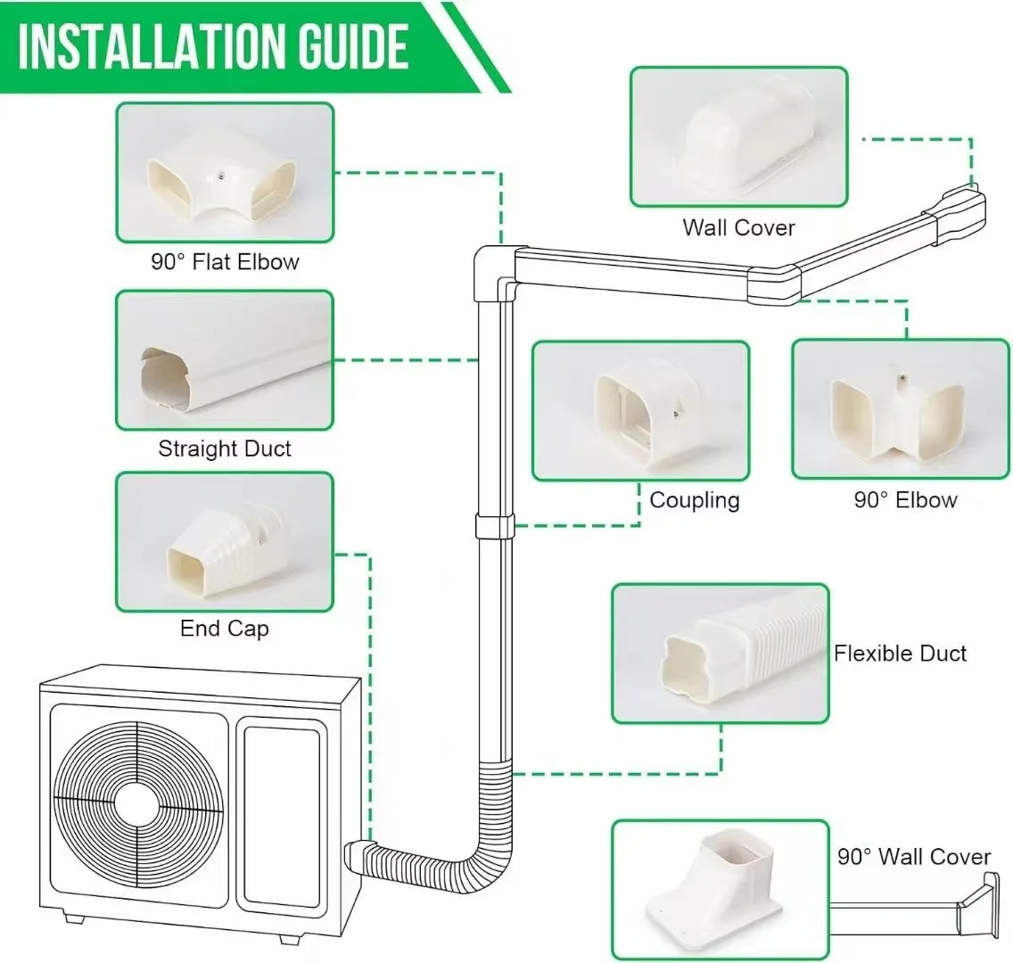 Essential White Pvc Pipe Trunking For Air Conditioner Buy White Pvc