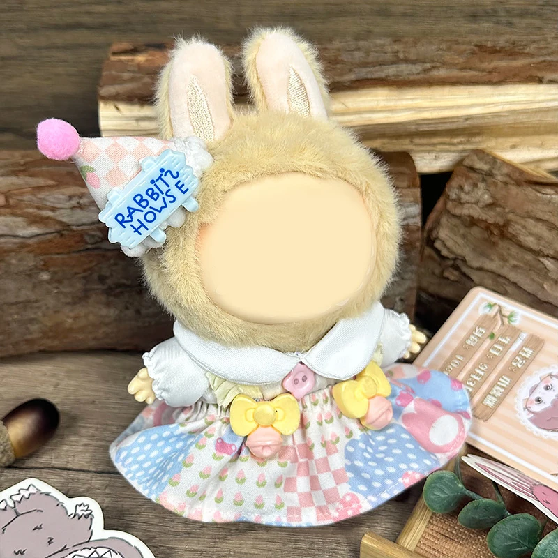 17cm Doll Clothes Universal Sitting Standing Designer Clothes Accessories Blind Box Plush Doll Clothing