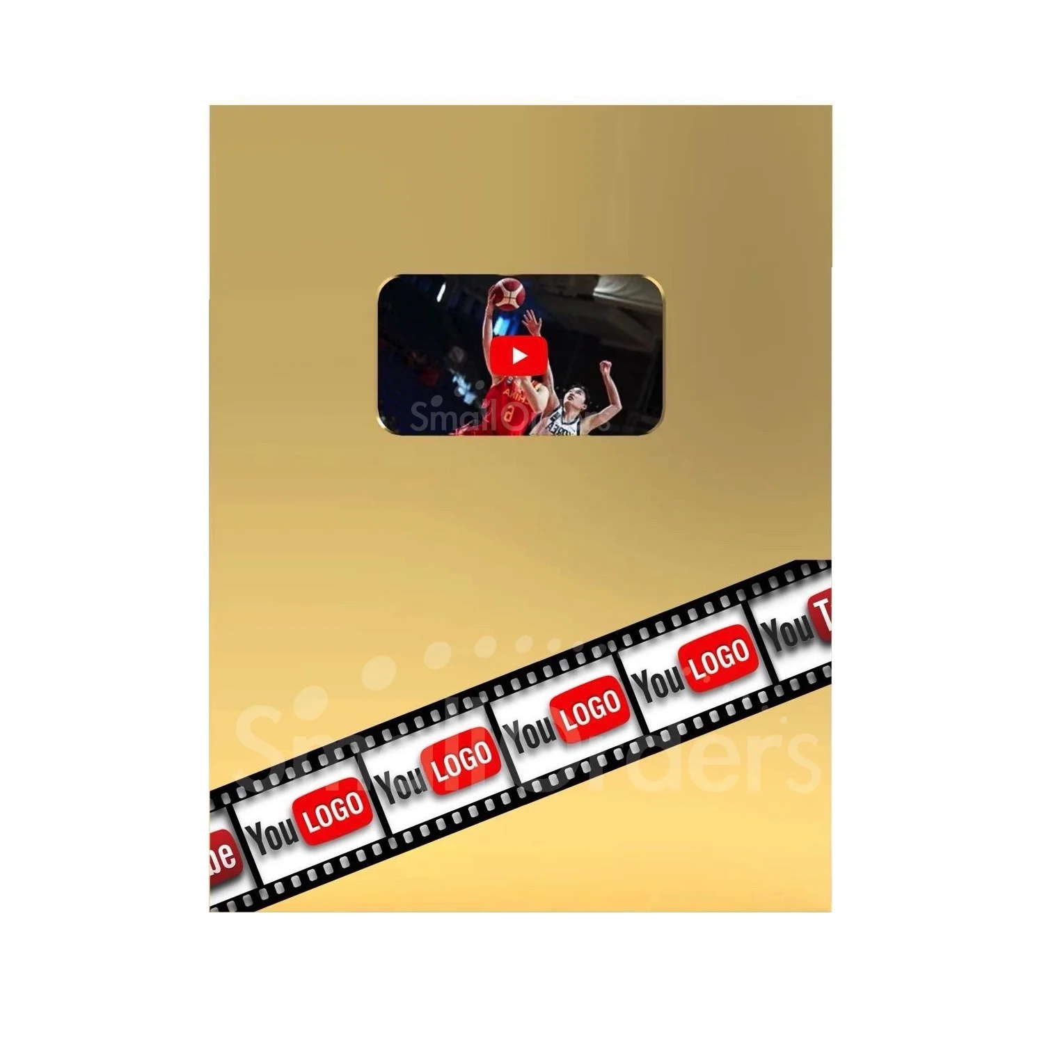 Youtubu Play Button plaque USB SD card 12V DC input 32G Memory smart Android optional lcd video award plaques