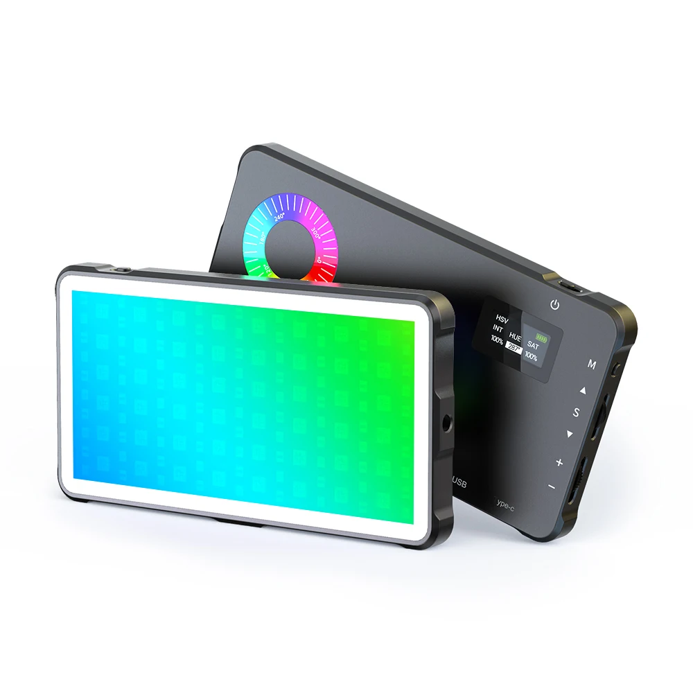 MAMEN Videography Lighting Kit with 4000mAh Battery Studio Light with 138 Pcs Lamp Beads RGB Streaming Light for Shoot