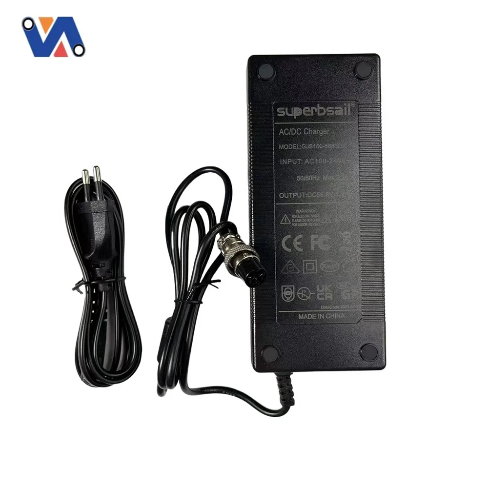 58.8V 2A Scooter Battery Charger GX Plug With CE for 52V  SCooter Zero 8X/9/10X/Vsett 9/Kukirin G2 Master Power Adapter Charger