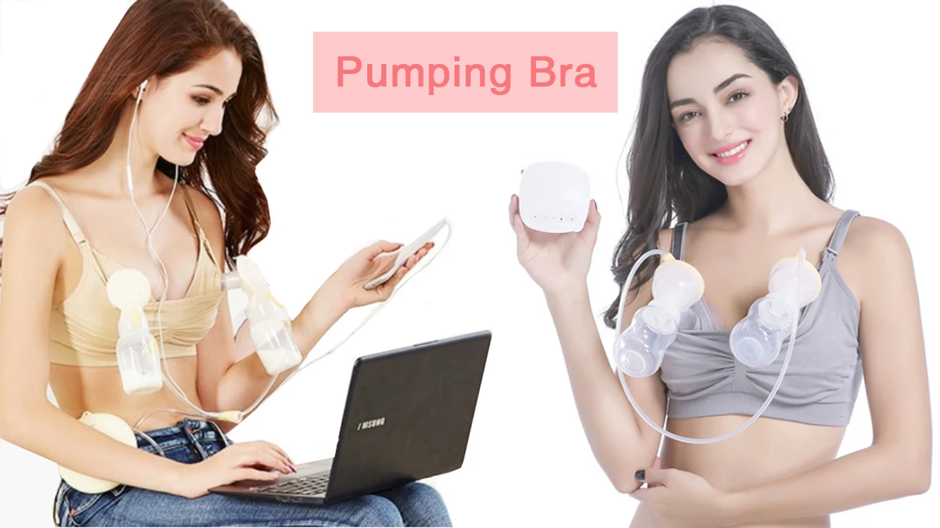 Plus Size Wearable Breastfeeding Pumping Milk Maternity Nursing Bras