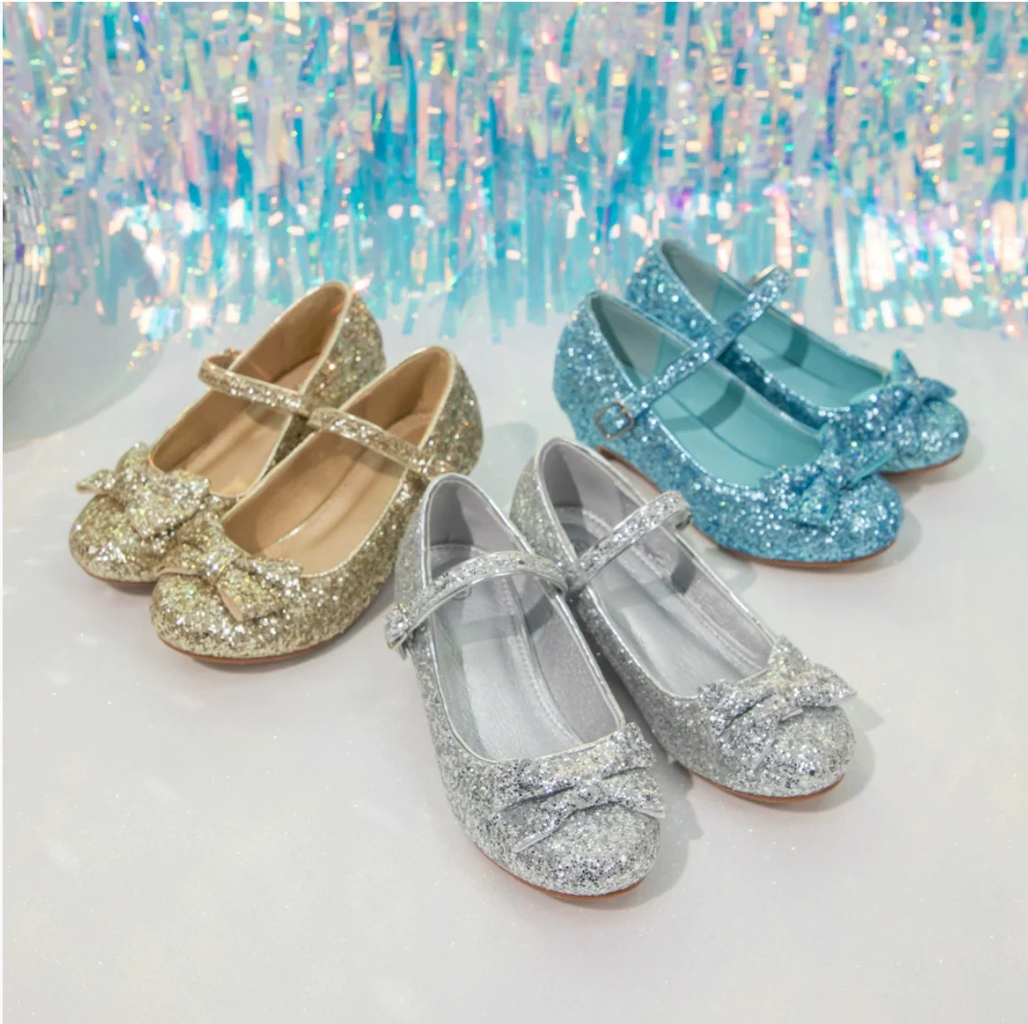 Plain White High Heel Children's Wedding Shoes 11 Years Girl