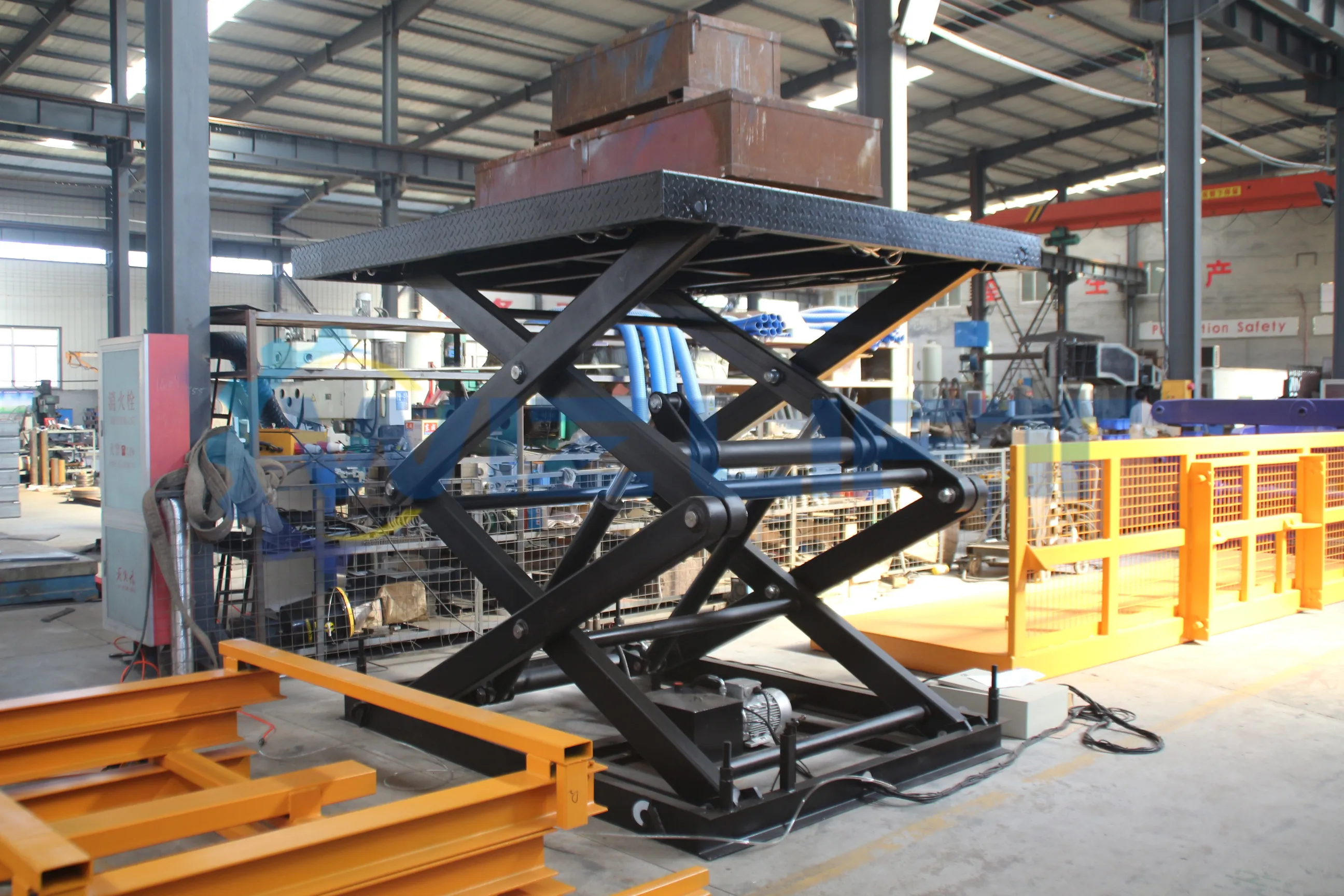 Customized Cargo Pallet Stationary Scissor Hydraulic Unloading System ...