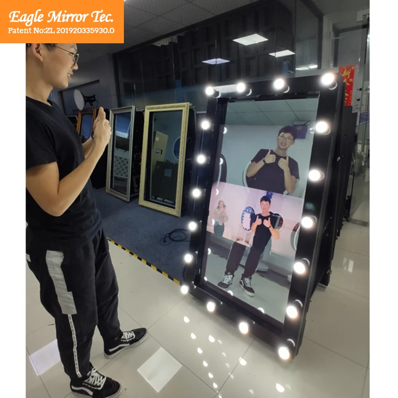 55 дюймов Магия события селфи фото сенсорный экран зеркало Photo Booth