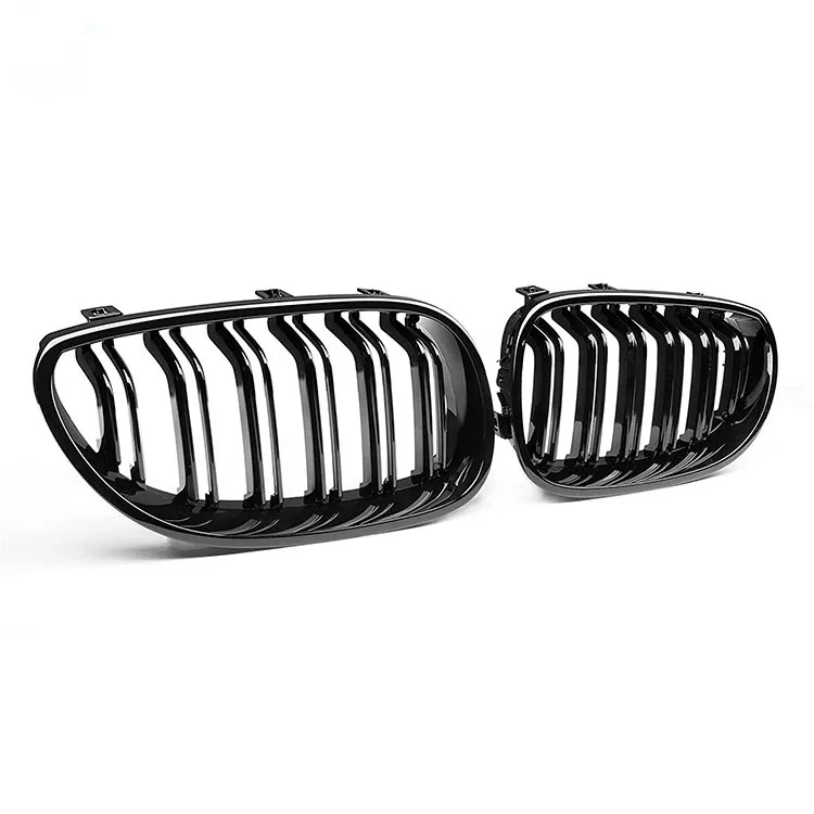 Factory Manufacture Gloss Black Double Slat Front Grills Grille For Bmw ...