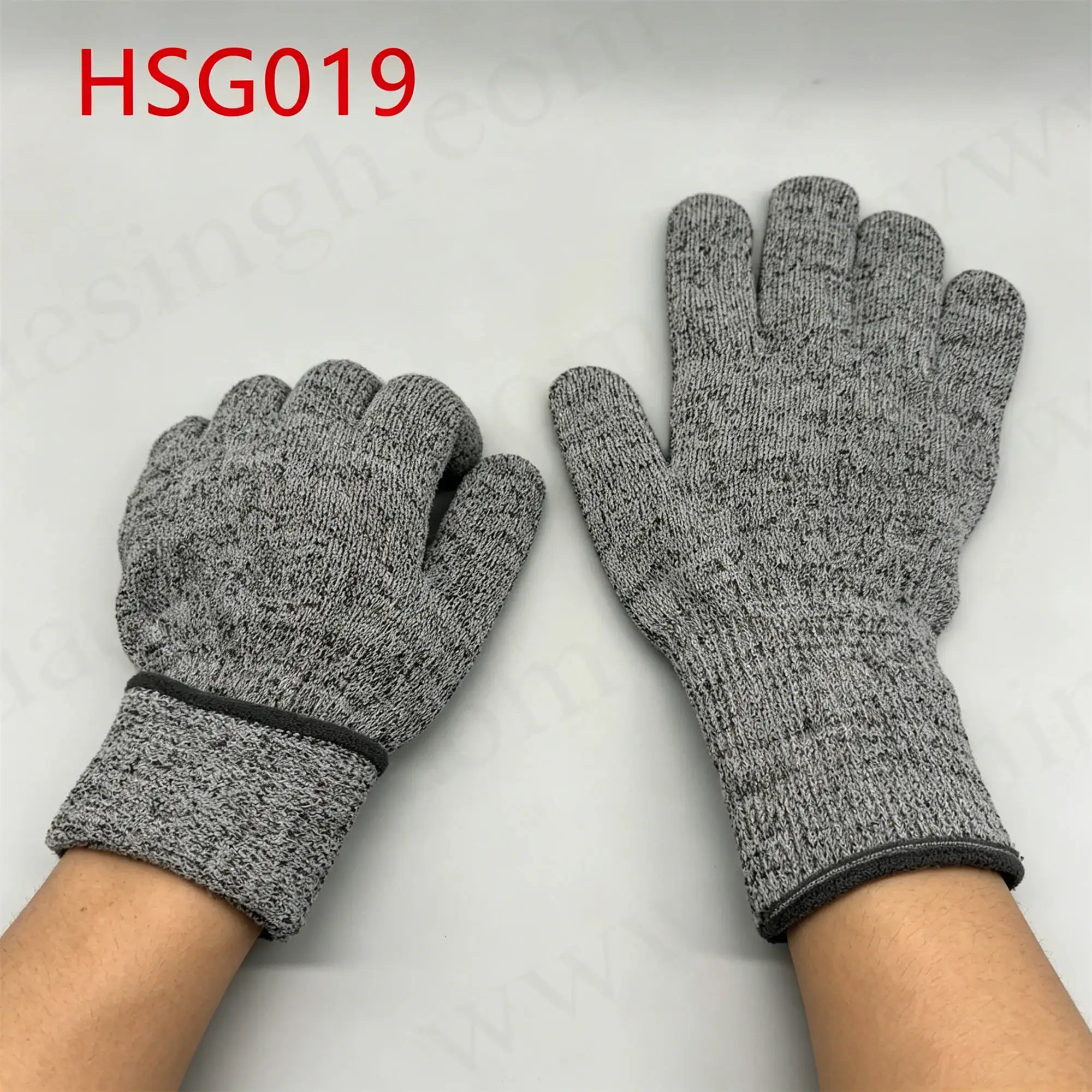 ZYF,Lumber Handling Cut Resistant Gray HPPE Safety Gloves Housing Construction High Dexterity Locked-in Fit Work Gloves HSG019