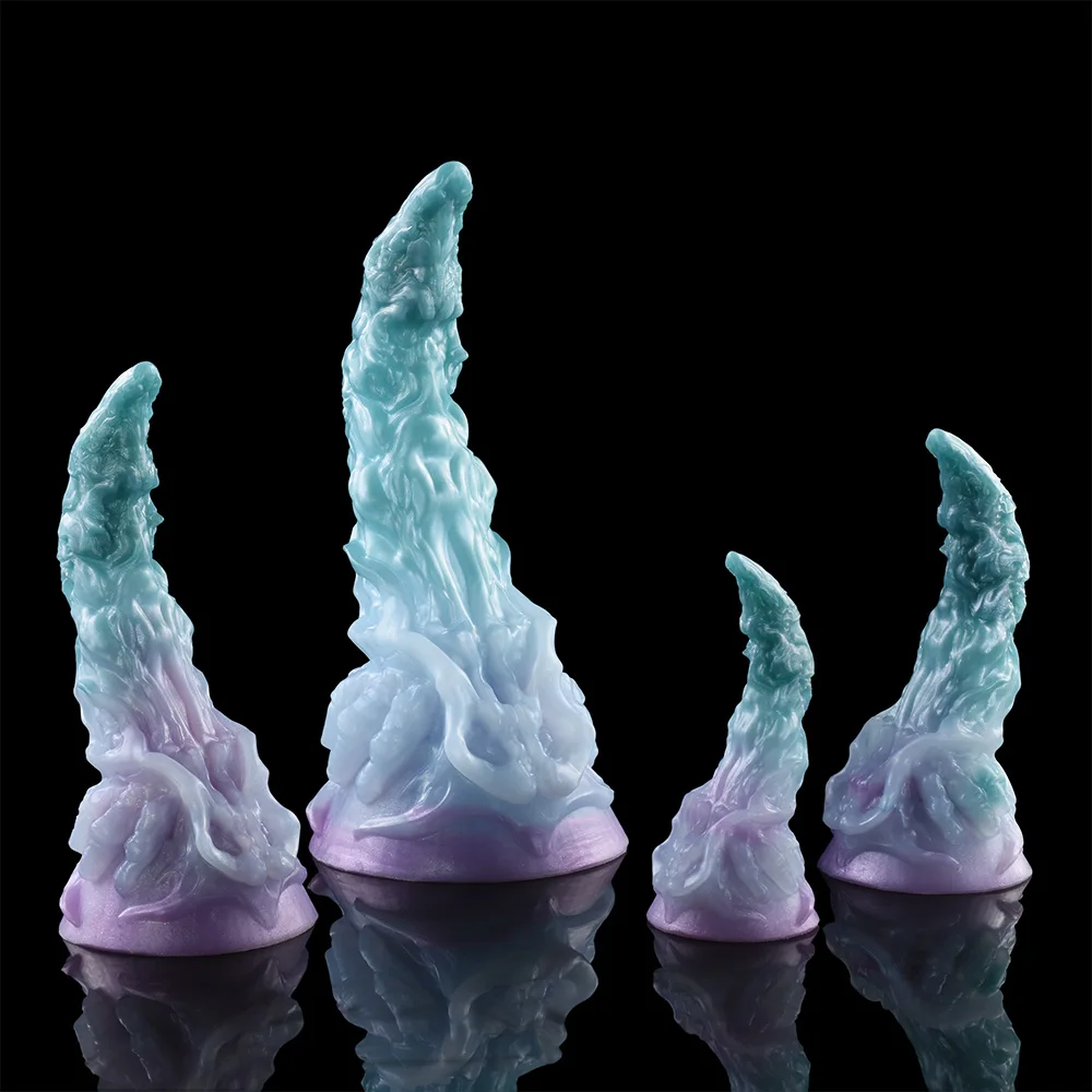YC-2175 Liquid Silicone Monster Range Soft Animal Dildo Fantasy Sex Toy  Other Sex Toys for Women