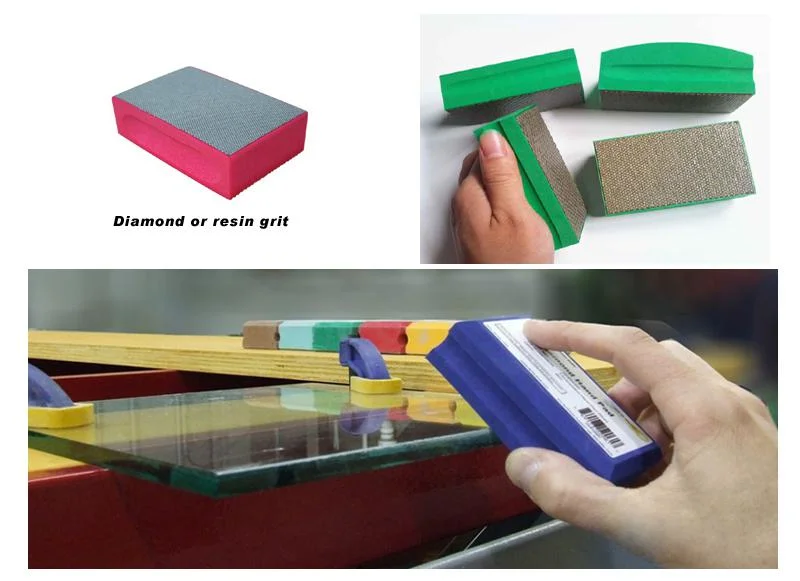 Diamond Sanding Pads Electroplated Diamond Abrasive Hand Polishing Pads For Concrete Glass Tiles