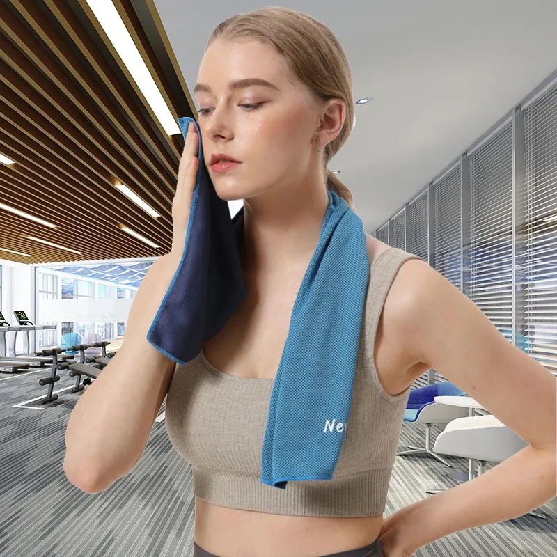 Custom Sublimation Soft Cooling Face Towels Printed Sports Neck