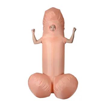 Inflatable Penis Holiday Costumes For Adult Sexy Costumes Dick Jumpsuit Fancy Dress Disfraz party anime cosplay