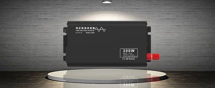 DC to AC 12V 24V 48V Pure Sine Wave Power Inverter 300W Rated, 600W ...
