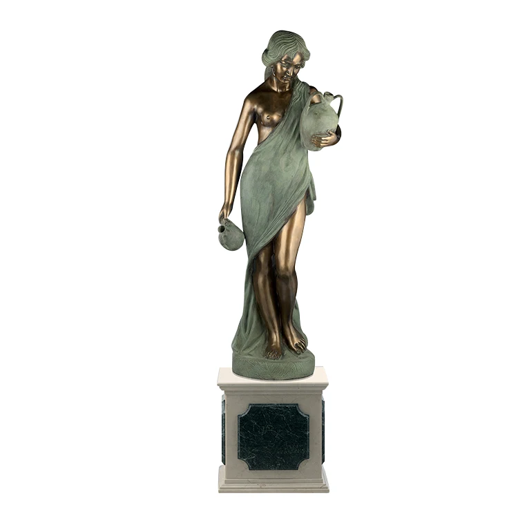 Custom Modern Art Sculptures Life Size Bronze Artistic Sculptures Susanna In The Bath