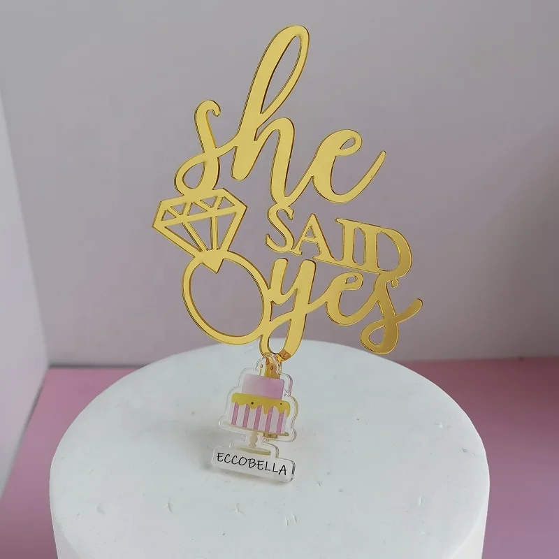 Bridal Shower Cake Topper - About Damn Time