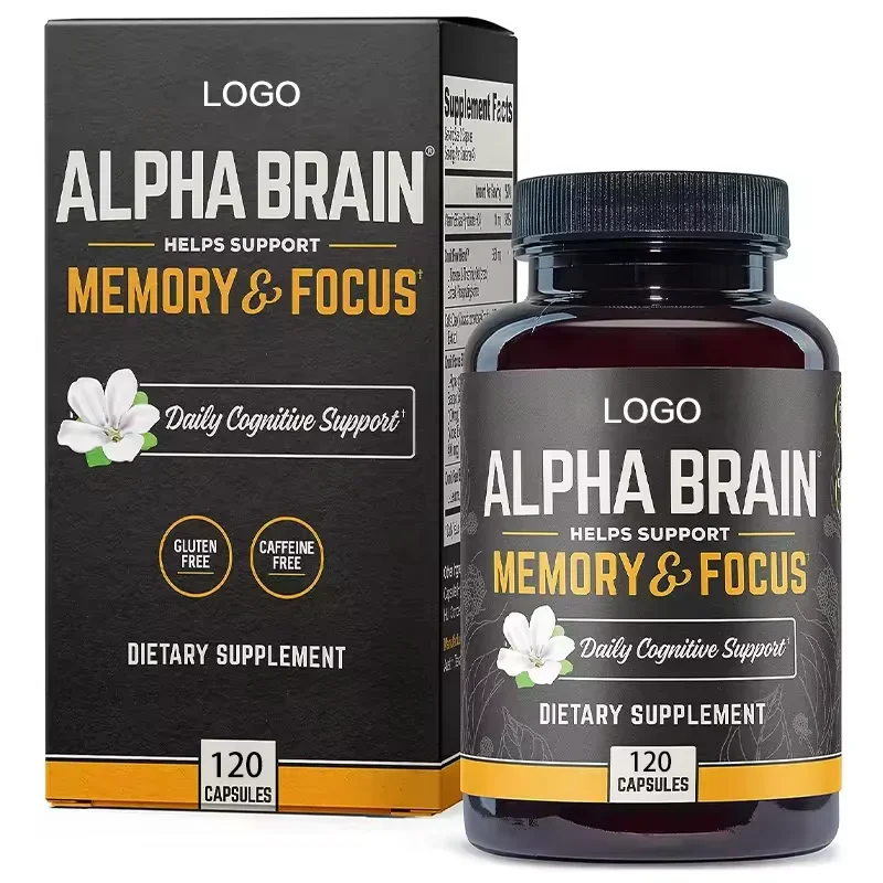 Brain Health Performance Blend Energy Vitamins Mental Focus Memory Supplement Capsules