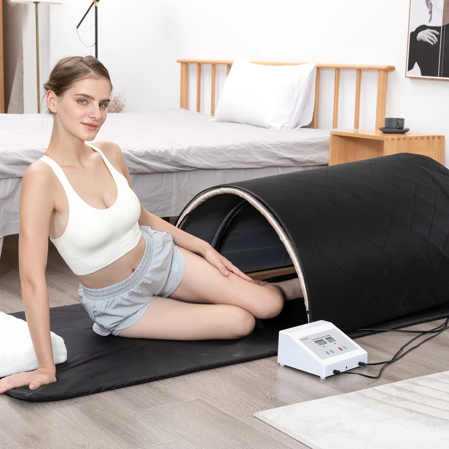 Factory Supply SPA capsule Portable Photon Far Infrared Sauna Dome for Weight Loss and Body Detox
