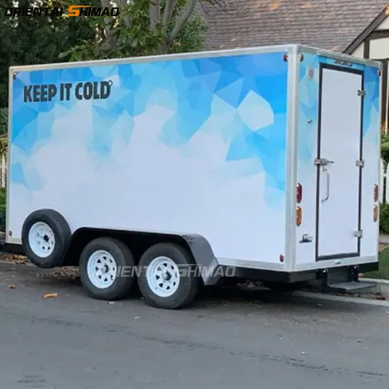 Portable Cold Room Vegetable Cold Storage Freezer and Chiller Trailers Mobile Refrigerated Cold Storage Trailer
