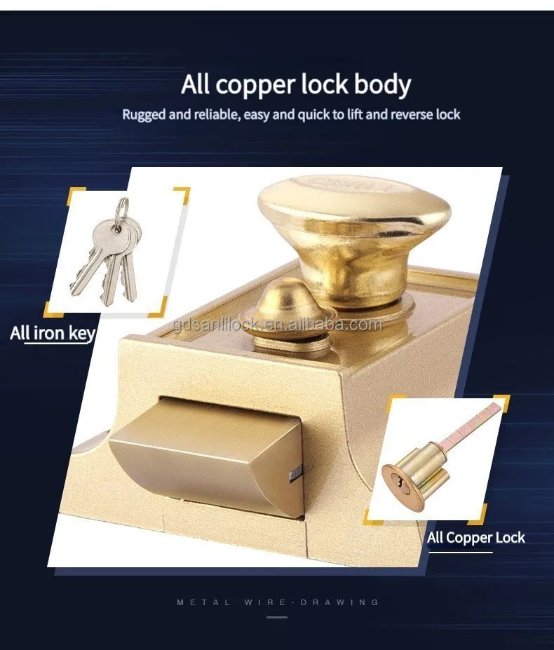 Sl564b Zinc Alloy Heavy Duty Bird Rim Night Latch Lock Buy Rim Night