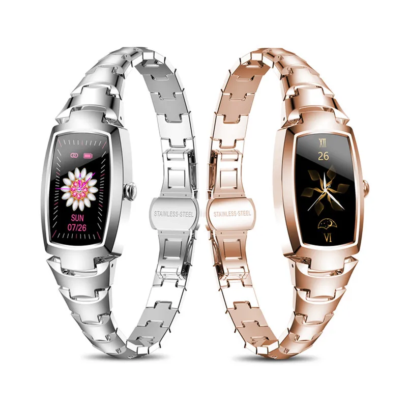 Female Full Touch Fashion Smartwatch H8 Pro Health Monitor Smart Watch  Stainless Bracelet For Girls Women - Buy H8 Pro Smart Watch,Women Smart  Watch Bracelet Elegant,Smart Watches New Arrivals 2021 Product on