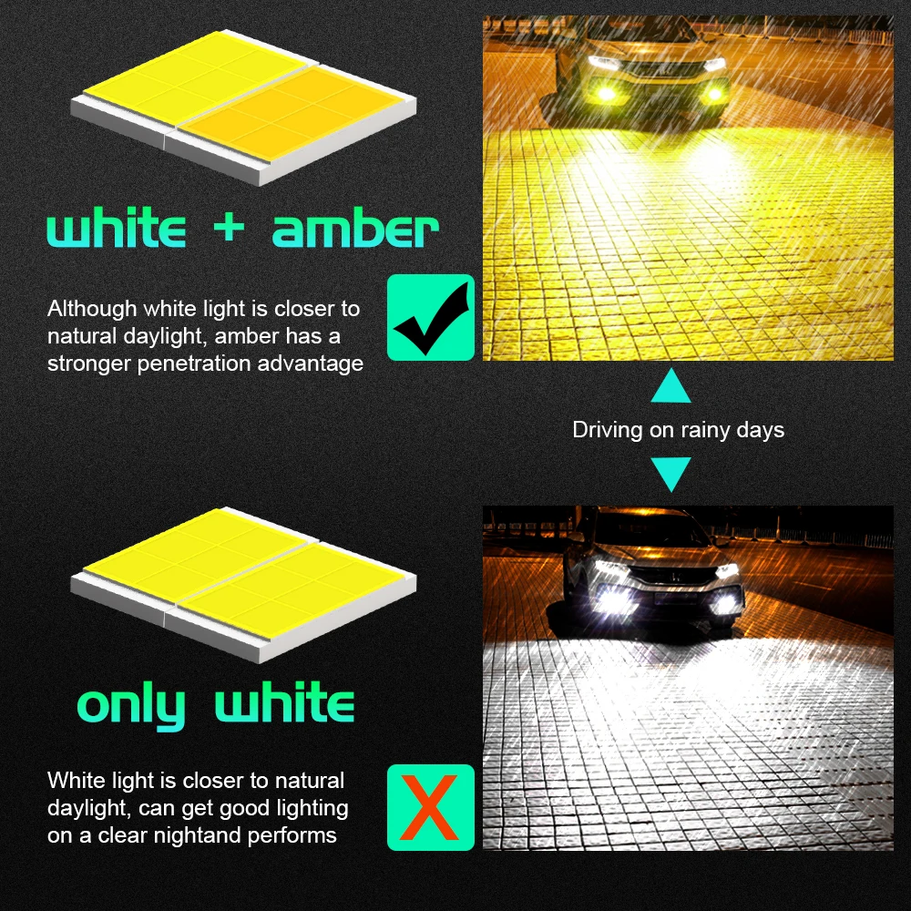 High Quality U9 Fog Light 3000k 6000k Bi Led Laser Projector Lens