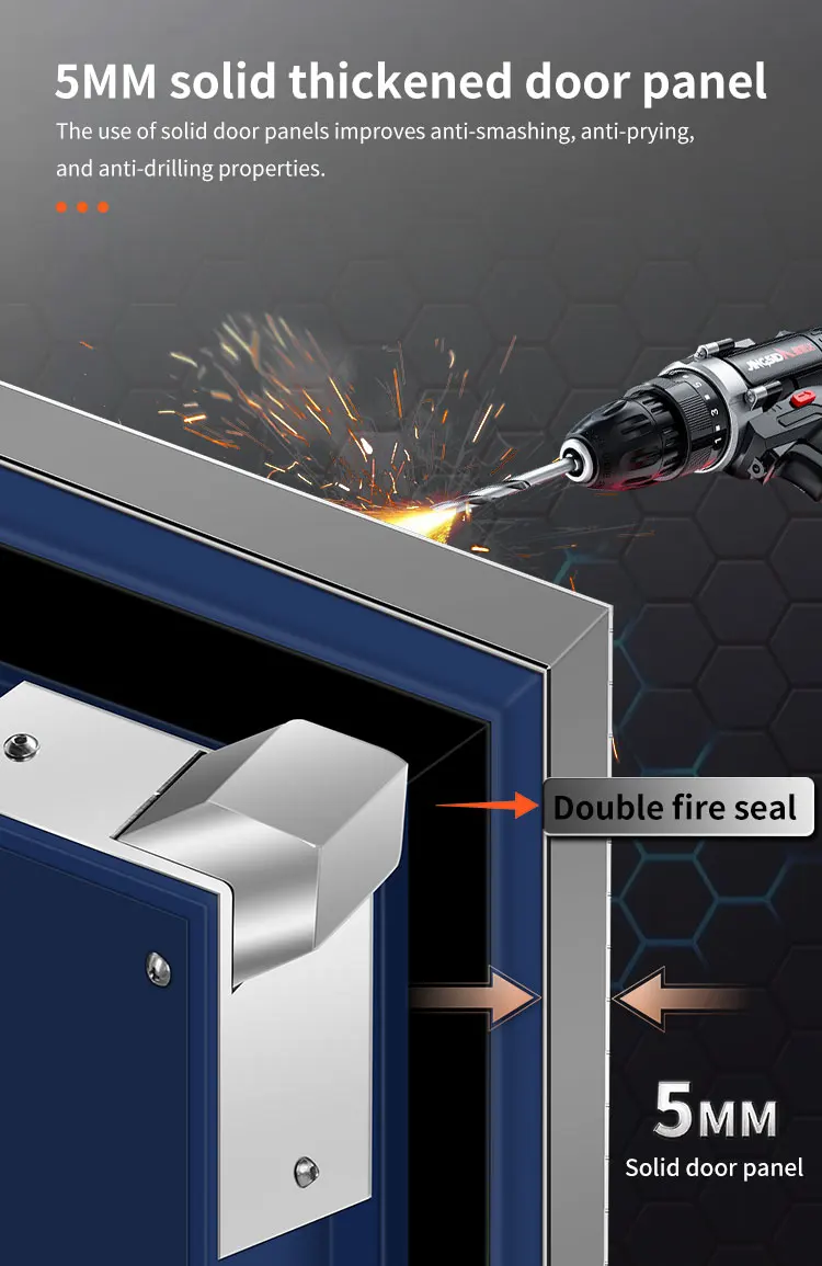 CEQSAFE Custom 2 Hour Fireproof Home Deposit Security Money Fireproof Safe Box details