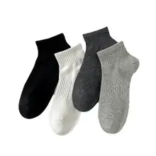 Classical Plain Mesh Men's Short Custom Cotton Sport Socks Summer Men Athletic Ankle socks Wholesale