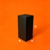 Caja de cartón corrugado negra