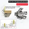 Open door 180 degree Soft Close (Half-overlay)