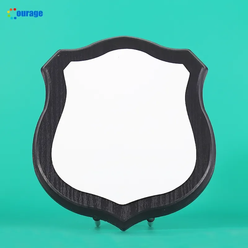 Courage Custom Personalized Logo Sublimation Memorial Souvenir Wooden Honor Medal Blank Metal Trophy Shields and Awards Plaque