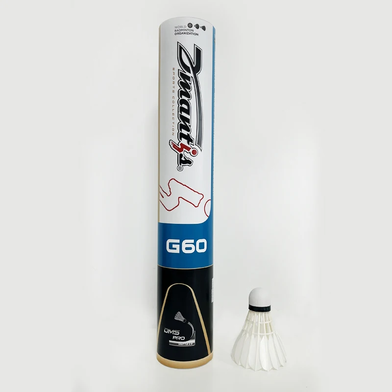 Dmantis G60 badminton shuttlecock sandwich cork oem  shuttlecock for indoor training and competition