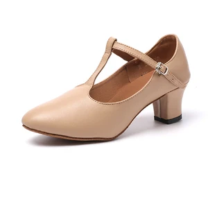 PU Modern Latin Dance Shoes Tango Salsa Dance Shoes Ballroom 5cm High Heels Dance Shoes for Women and Girls