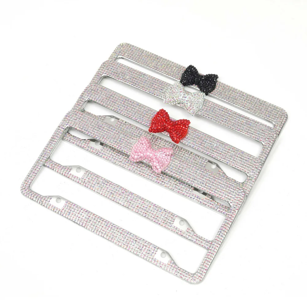 Solid Silicone Black License Plate Frame Covers Car Plate Bracket Holders. - Rust-Proof. Rattle-Proof. Weather-Proof