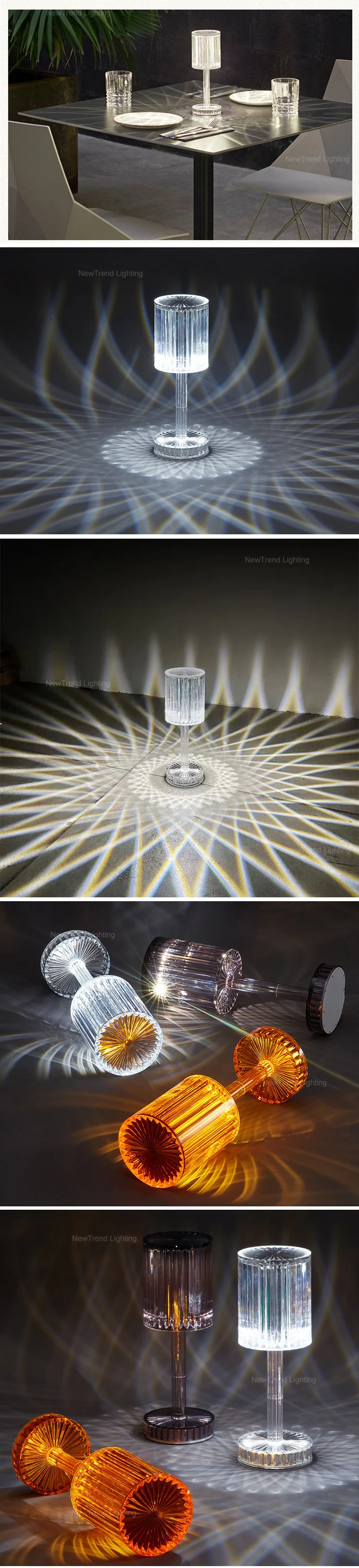 tb5028 new design indoor home bar party decoration acrylic crystal color modern rgb led rechargeable table lamp-2