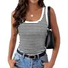 A - Stripe Black White