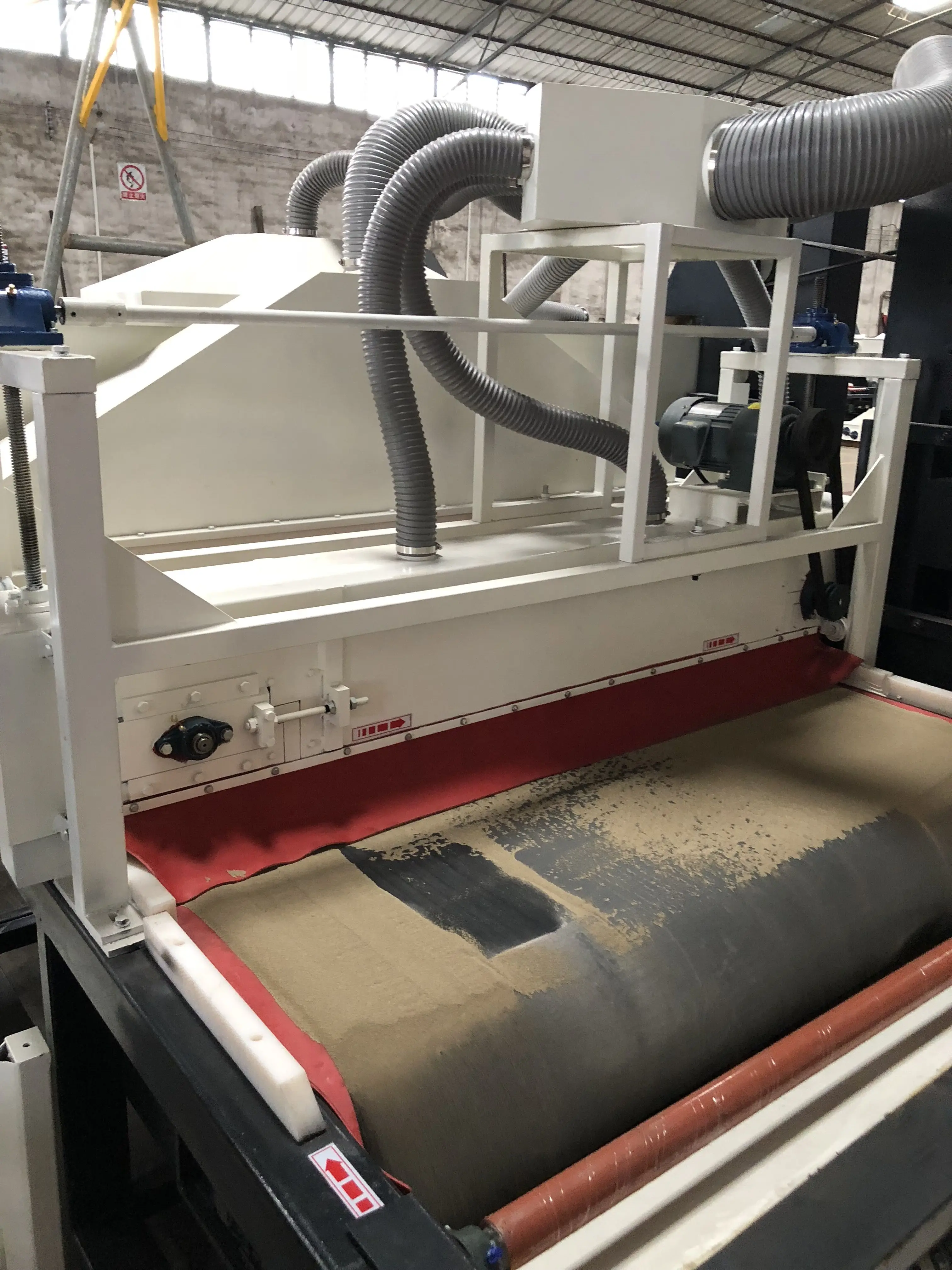 LED Mirror Glass Processing Sandblasting Horizontal Automatic Glass Frosting Machine
