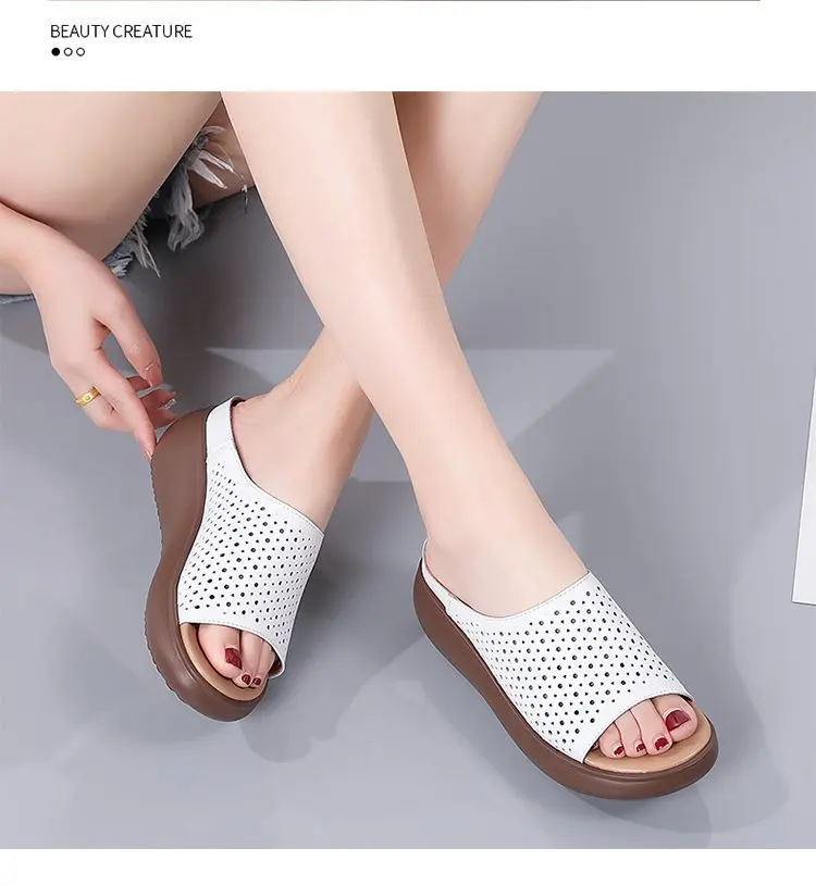 Women Summer Outdoor Sandals Wedge Sandals Flat Sandals New Design Suka ...